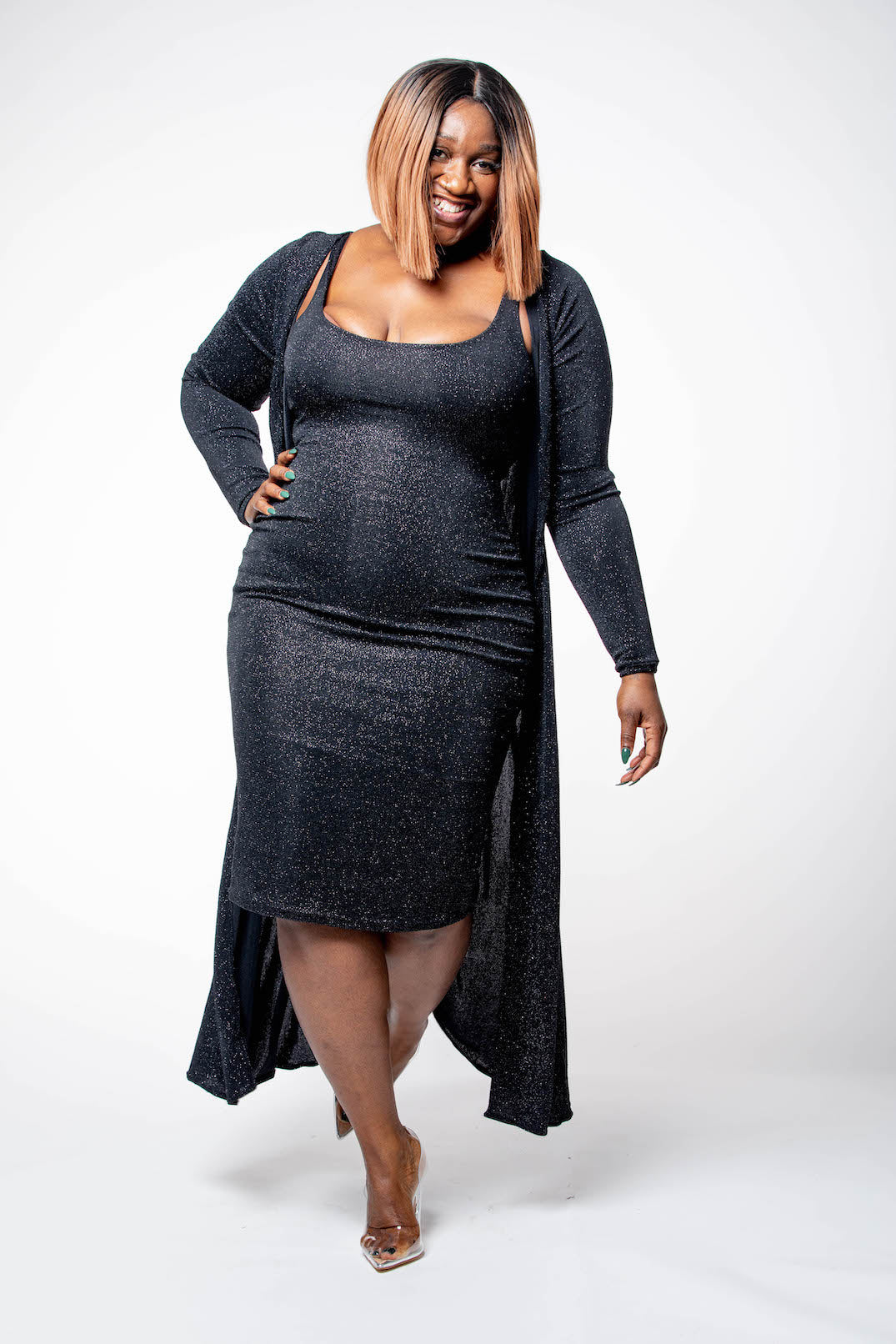 Onyx Midi Dress Set