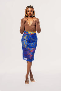 Mimi Ankara Lace Skirt – BlessedVanity