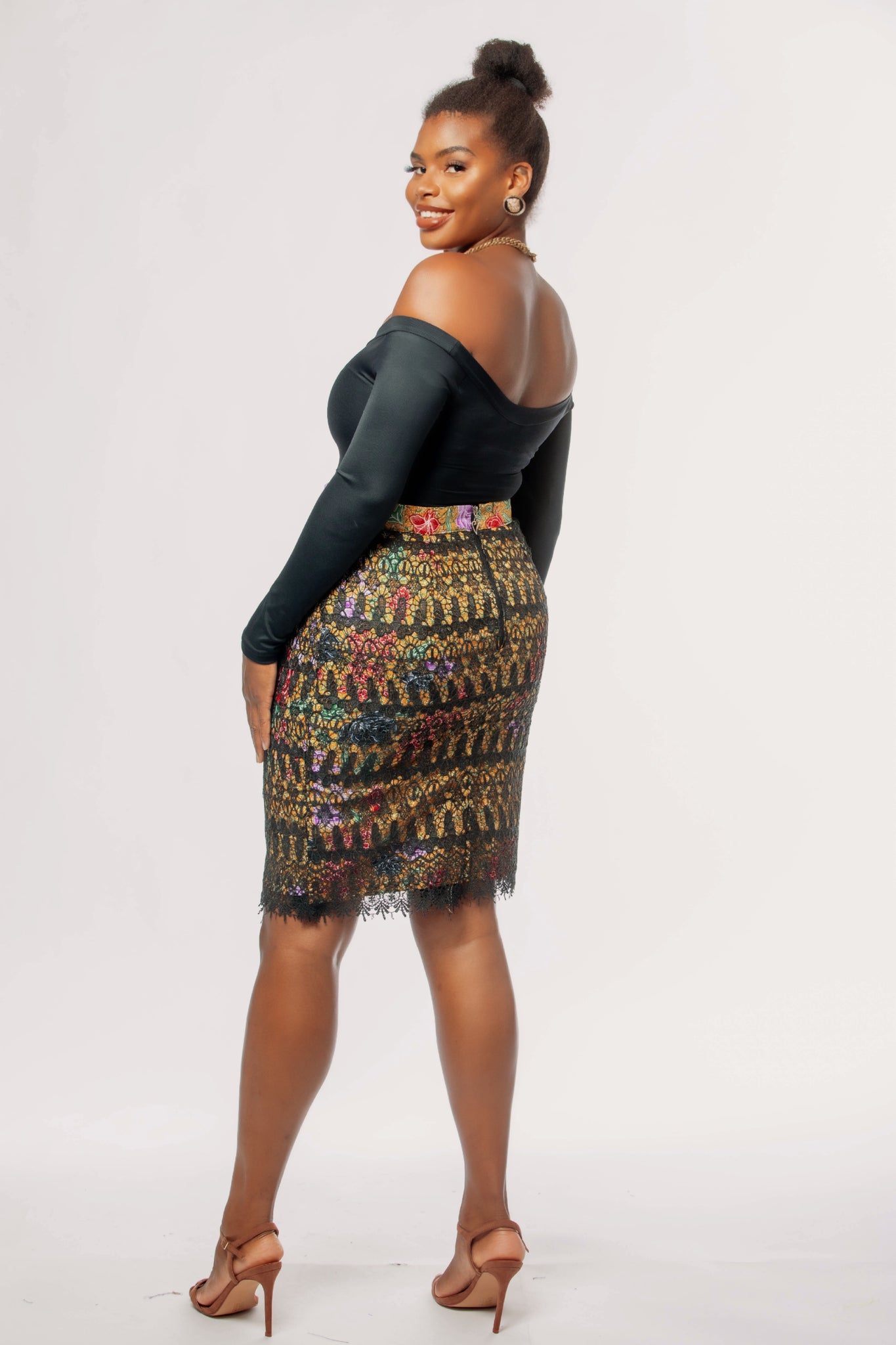 Mimi Ankara Lace Skirt – BlessedVanity