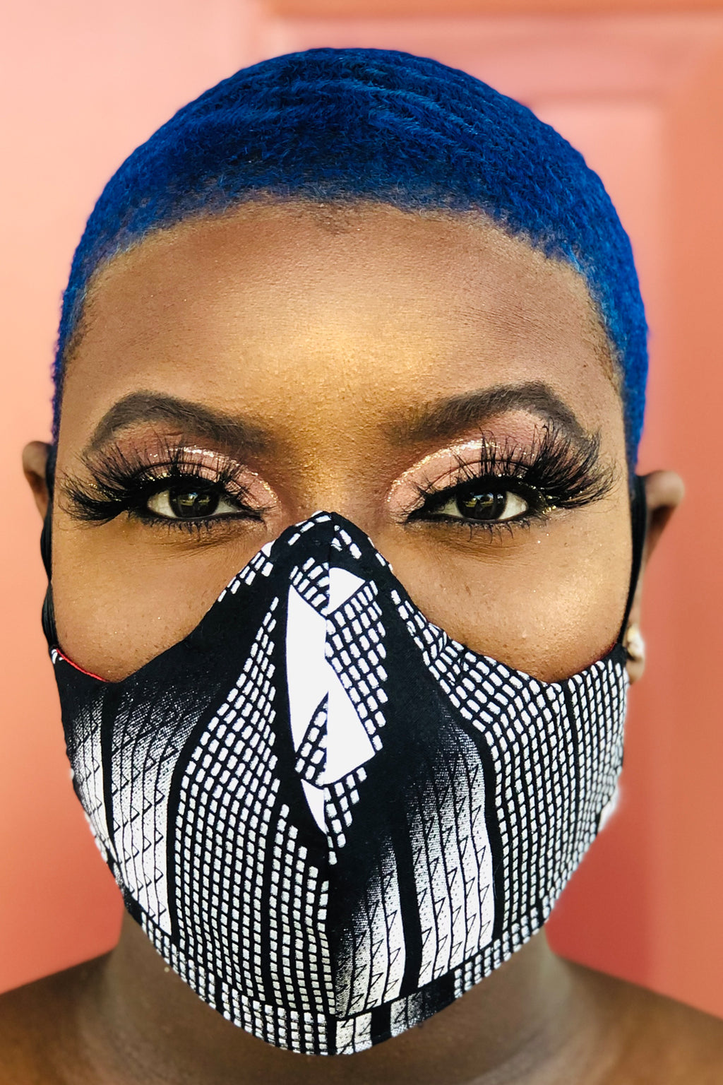 Black & White Geo Face Mask